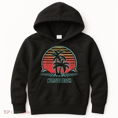 Myrtle Beach Vintage 80s Style Kids Hoodie