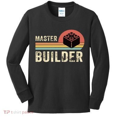 Master Builder Vintage Kids Long Sleeve Shirt