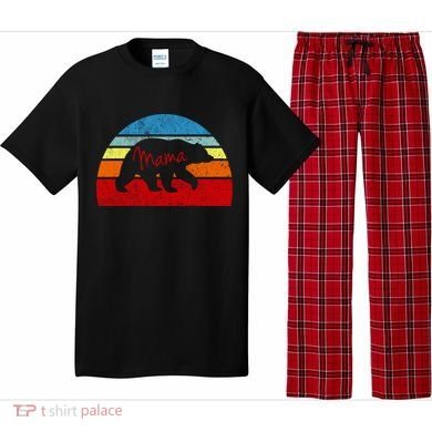 Mama Bear Vintage Retro Gift Pajama Set
