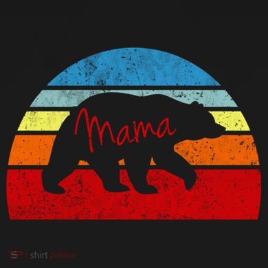 Mama Bear Vintage Retro Gift Women's Hoodie