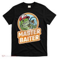 Master Baiter Vintage Bass Fishing Funny Angler T-Shirt thumb 0