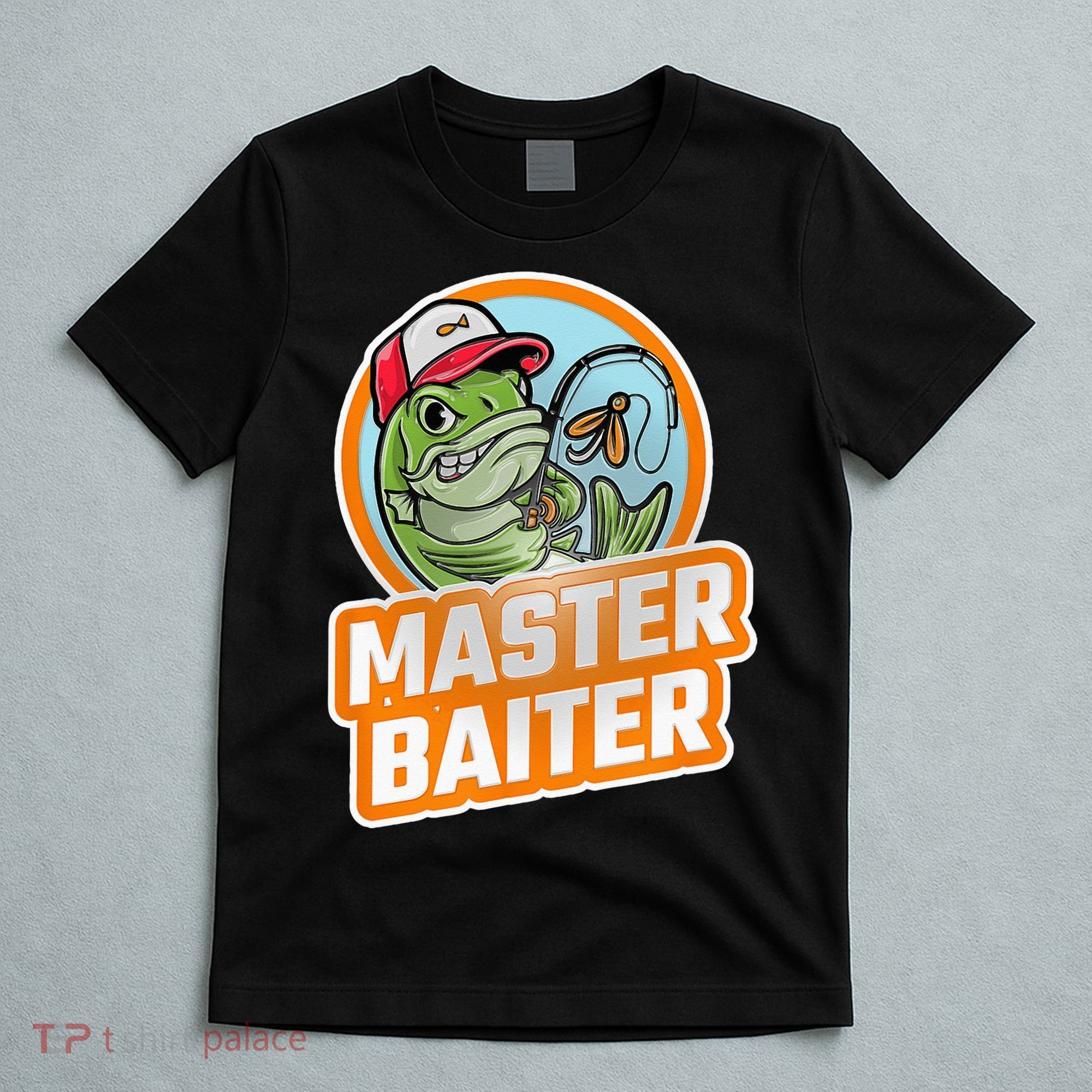 Master Baiter Vintage Bass Fishing Funny Angler T-Shirt