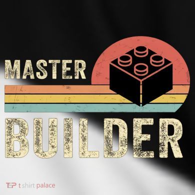 Master Builder Vintage Style Lego Gift Toddler Fine Jersey T-Shirt