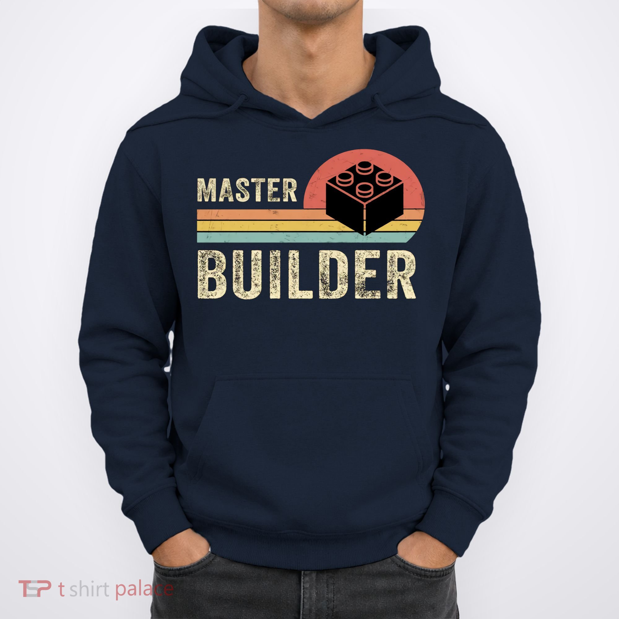 Master Builder Vintage Style Lego Gift Hoodie
