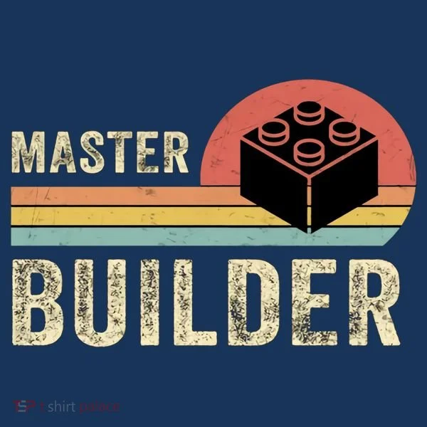 Master Builder Vintage Style Lego Gift T-Shirt
