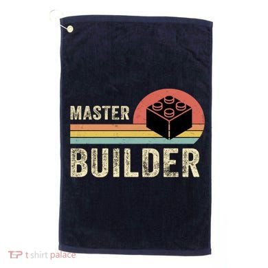 Master Builder Vintage Style Lego Gift Golf Towel