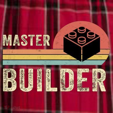 Master Builder Vintage Style Lego Gift Women's Flannel Plaid Pajama Pants