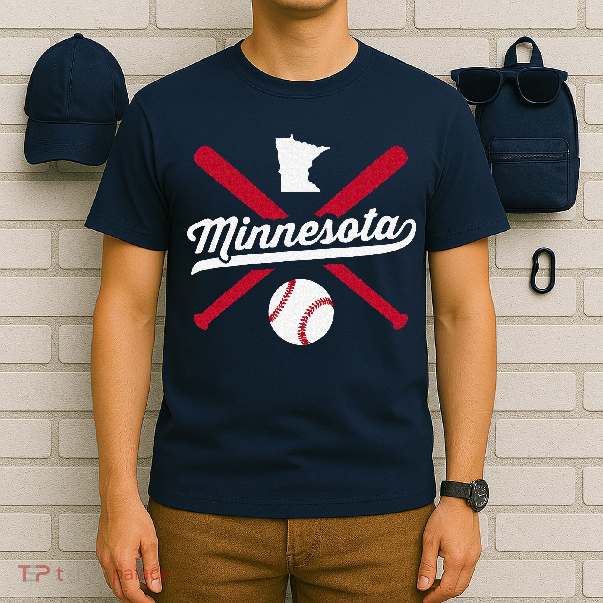 Minnesota Baseball Vintage State Pride Love City T-Shirt