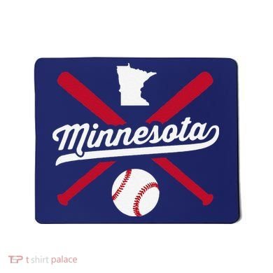 Minnesota Baseball Vintage State Pride Love City Mousepad
