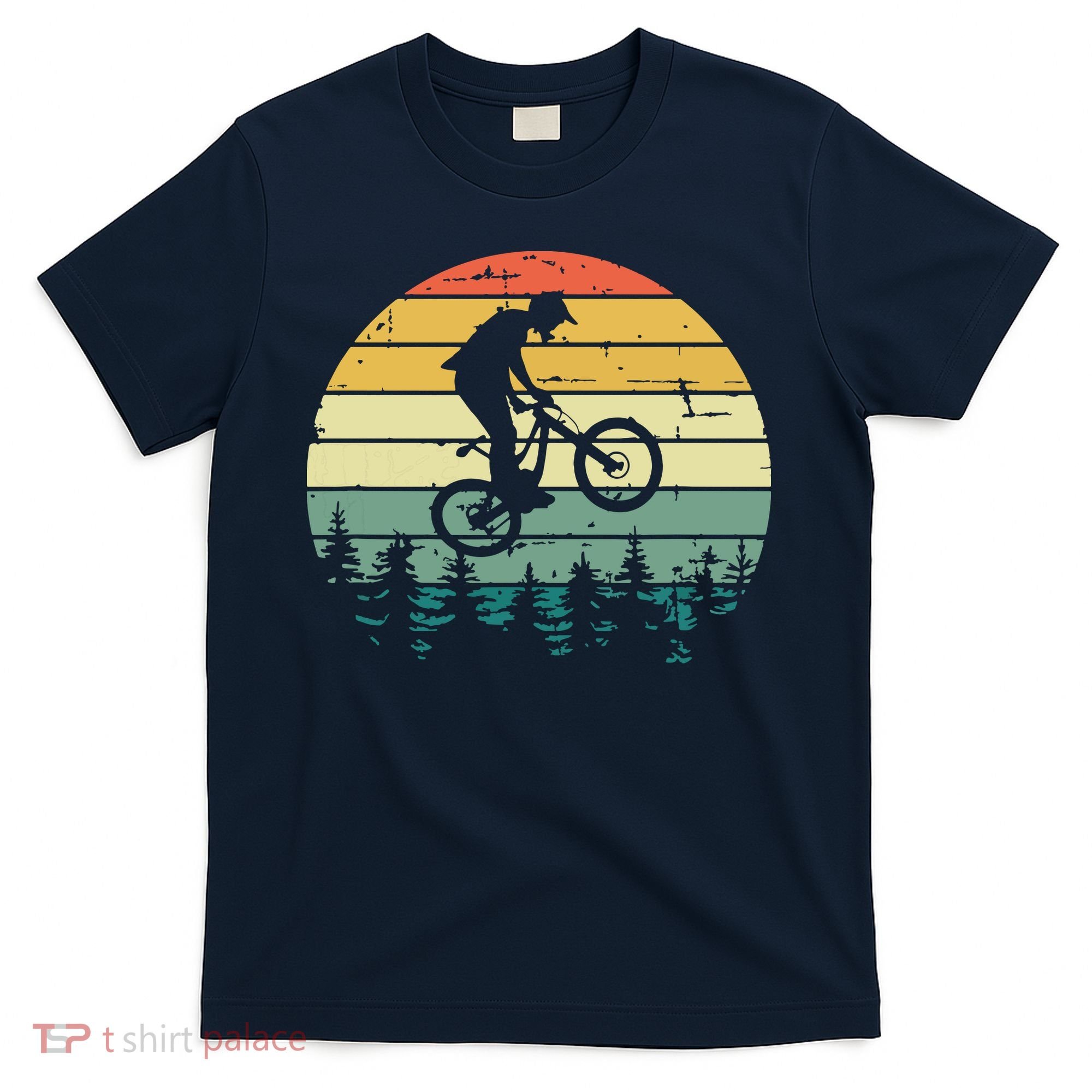 Mountain Bike Vintage Downhill Biking MTB Riding T-Shirt