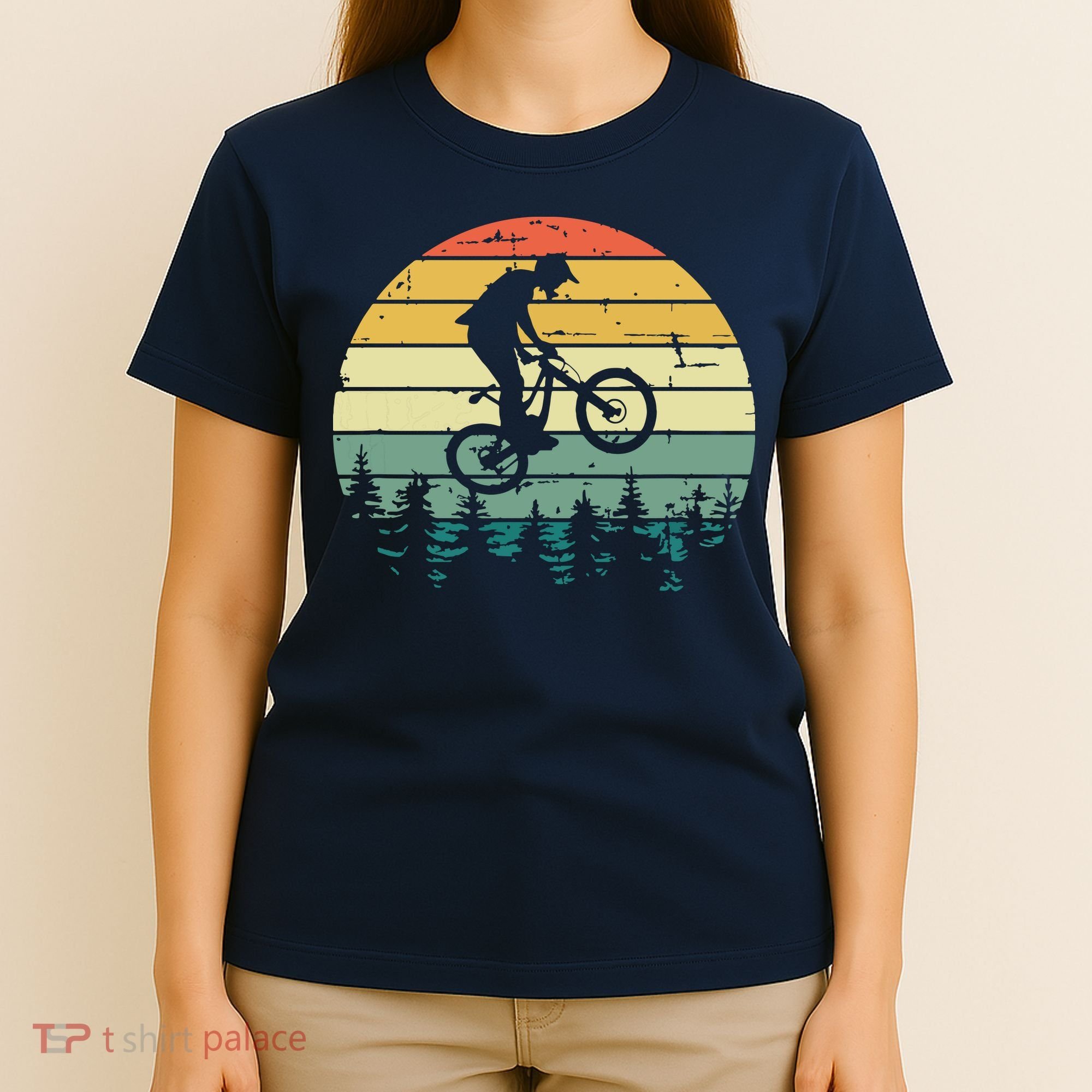 Mountain Bike Vintage Downhill Biking MTB Riding T-Shirt