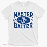 Master Baiter Vintage Bass Fishing Fisherman Men Funny T-Shirt thumb 0
