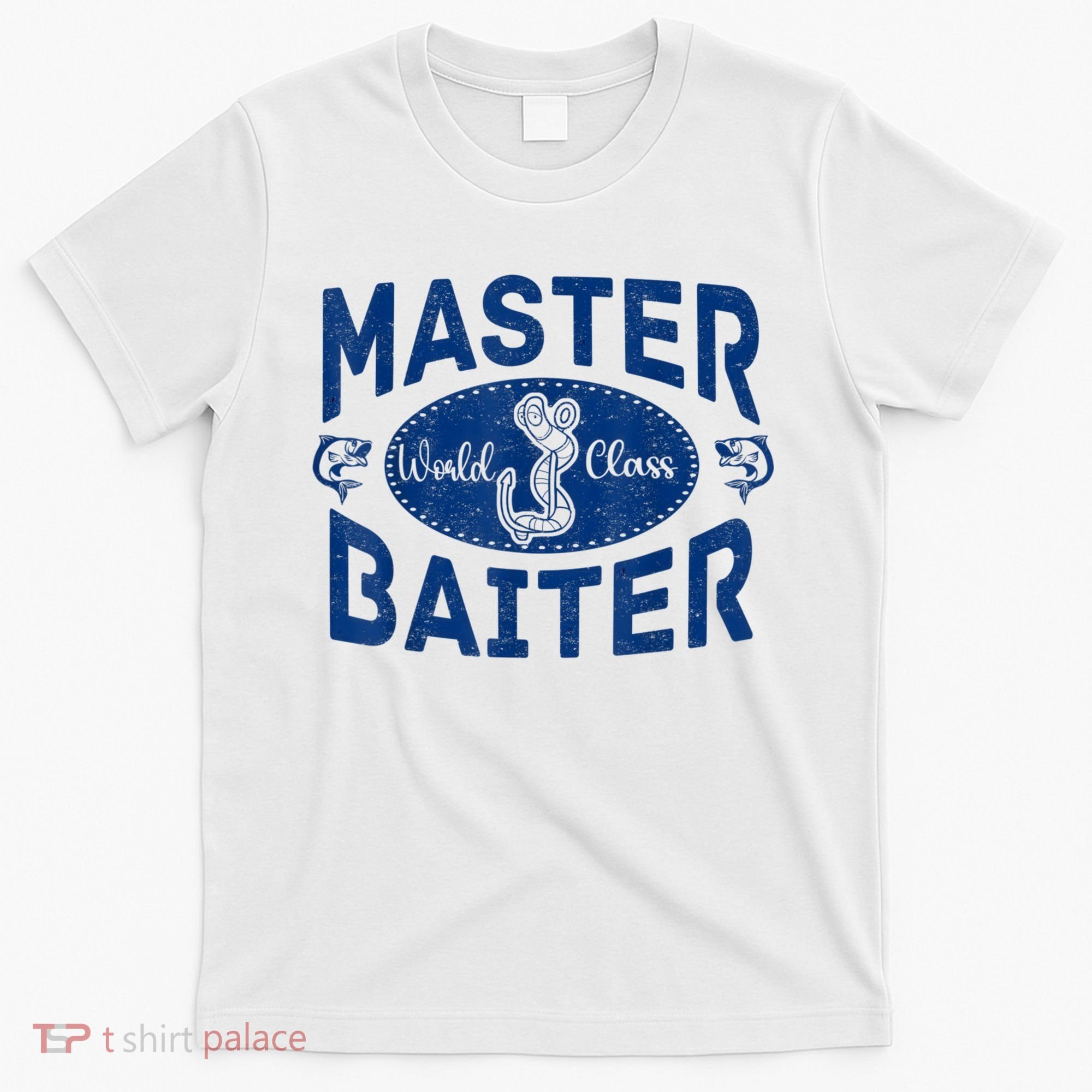 Master Baiter Vintage Bass Fishing Fisherman Men Funny T-Shirt