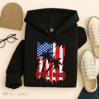 Myrtle Beach Vacation American Flag Hoodie thumb 4