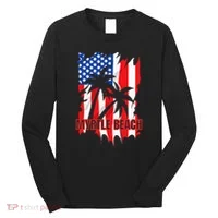 Myrtle Beach Vacation American Flag Long Sleeve Shirt thumb 0
