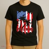 Myrtle Beach Vacation American Flag T-Shirt thumb 3