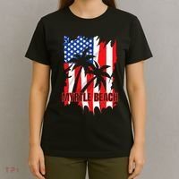Myrtle Beach Vacation American Flag T-Shirt thumb 4