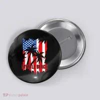 Myrtle Beach Vacation American Flag Button thumb 0