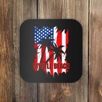 Myrtle Beach Vacation American Flag Coaster thumb 0