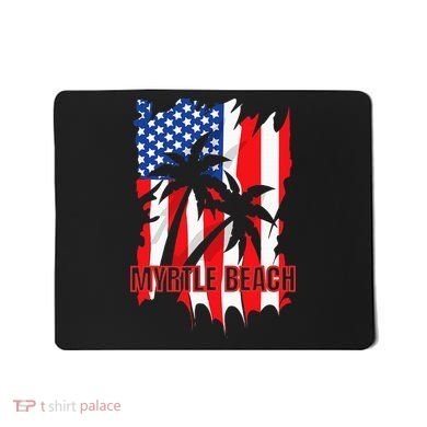 Myrtle Beach Vacation American Flag Mousepad