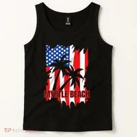 Myrtle Beach Vacation American Flag Tank Top thumb 2