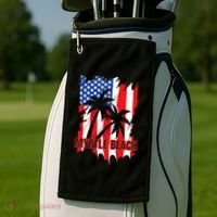 Myrtle Beach Vacation American Flag Golf Towel thumb 2