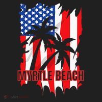 Myrtle Beach Vacation American Flag Golf Towel thumb 3