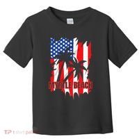 Myrtle Beach Vacation American Flag Toddler T-Shirt thumb 0