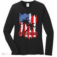 Myrtle Beach Vacation American Flag Women's Long Sleeve Shirt thumb 0