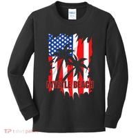 Myrtle Beach Vacation American Flag Kids Long Sleeve Shirt thumb 0
