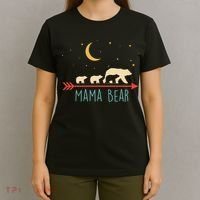 Mama Bear With 3 Cubs Hoodie Mama Bear Hooded T-Shirt thumb 4