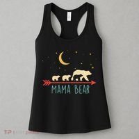 Mama Bear With 3 Cubs Hoodie Mama Bear Hooded Women's Tank Top thumb 3