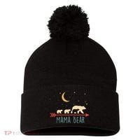 Mama Bear With 3 Cubs Hoodie Mama Bear Hooded Pom Pom 12in Knit Beanie thumb 0