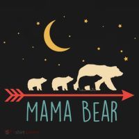 Mama Bear With 3 Cubs Hoodie Mama Bear Hooded Visor thumb 3