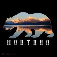 Montana Bear With Glacier National Park Lake Image Souvenir Coffee Mug thumb 5