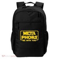 Metaphors Be With You Funny English Teacher Space Gift Backpack thumb 0