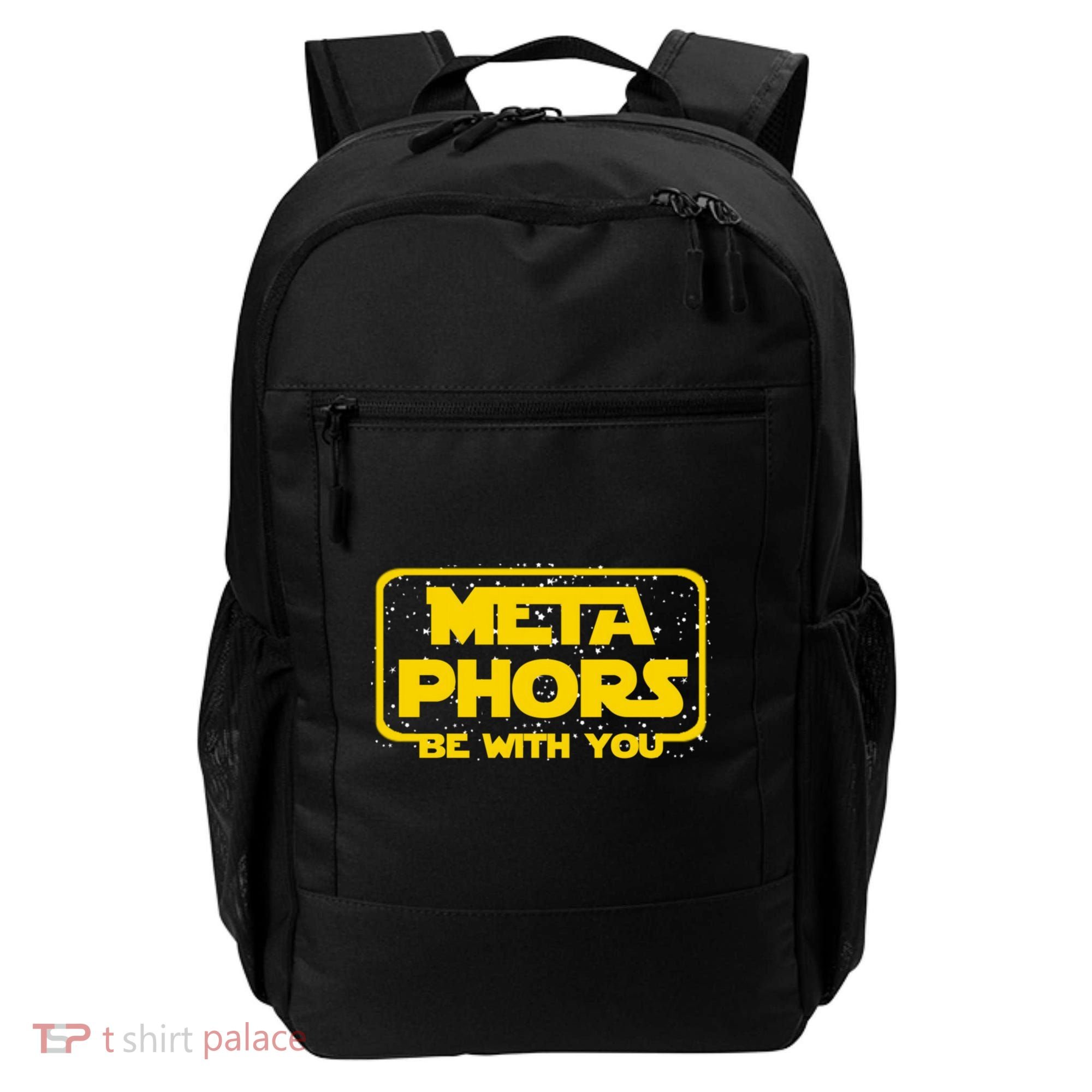 Metaphors Be With You Funny English Teacher Space Gift Backpack