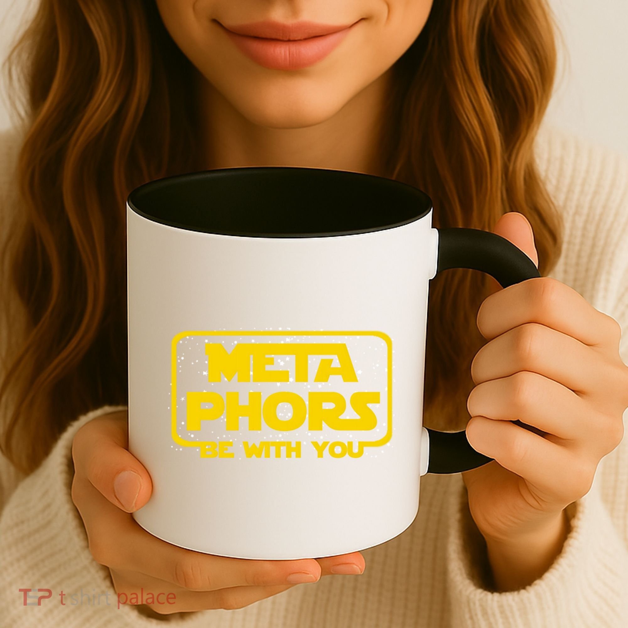Metaphors Be With You Funny English Teacher Space Gift Coffee Mug