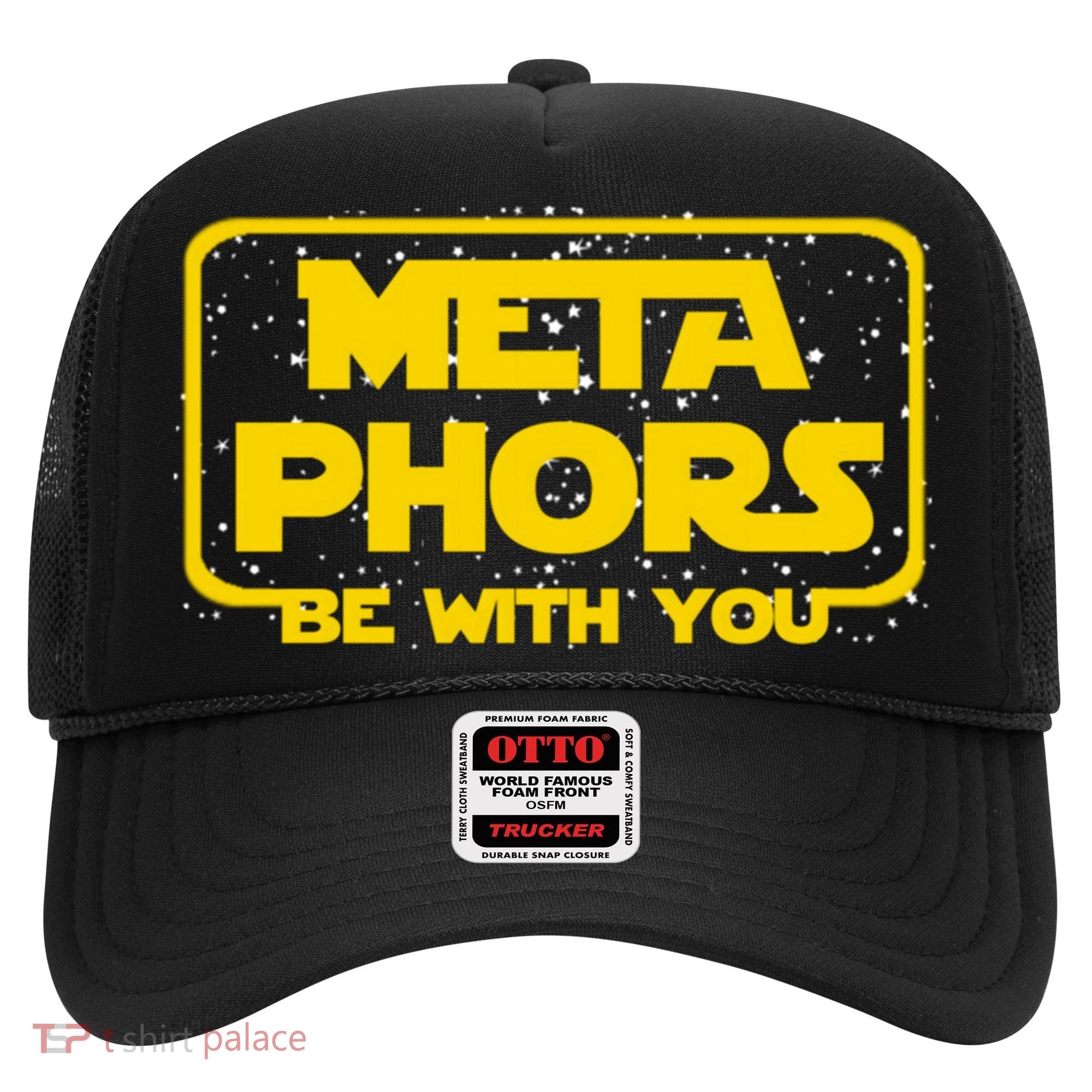 Metaphors Be With You Funny English Teacher Space Gift Hat