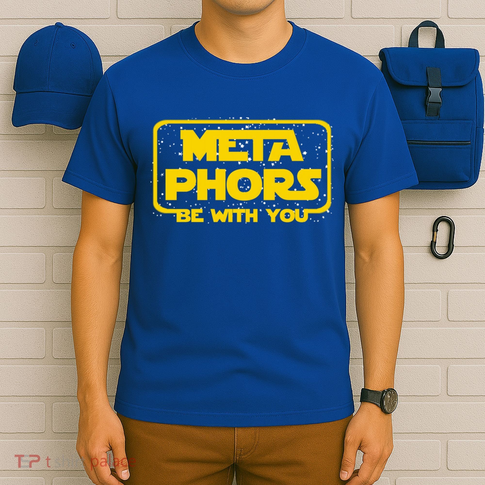 Metaphors Be With You Funny English Teacher Space Gift T-Shirt