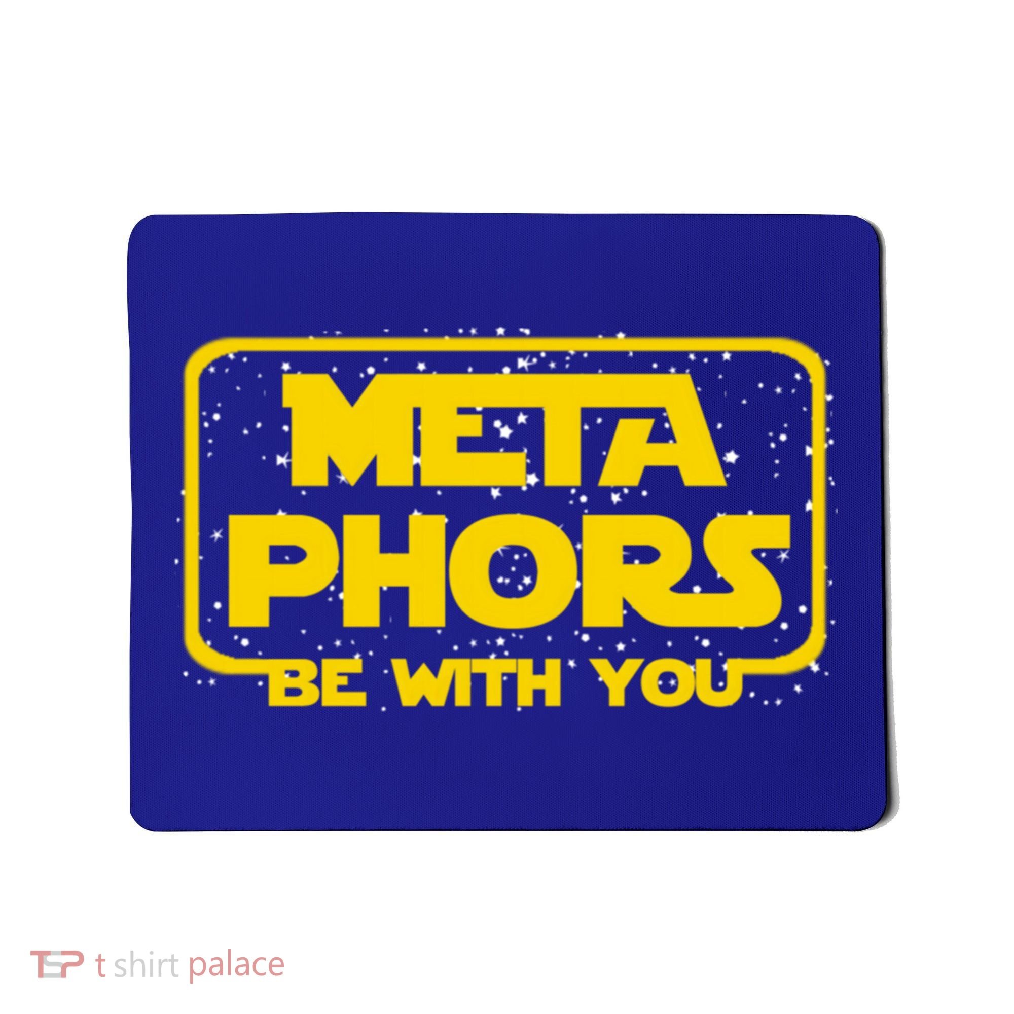 Metaphors Be With You Funny English Teacher Space Gift Mousepad