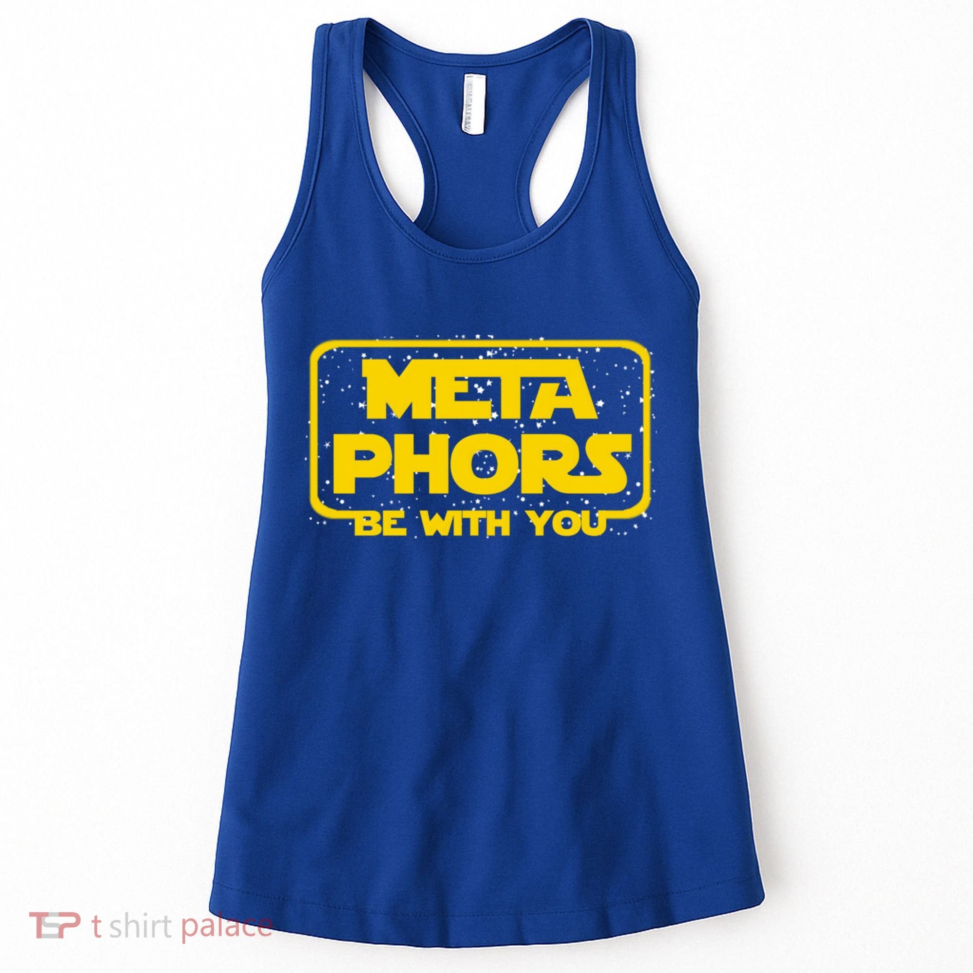Metaphors Be With You Funny English Teacher Space Gift Women's Tank Top