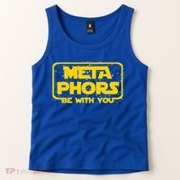 Metaphors Be With You Funny English Teacher Space Gift Tank Top thumb 2