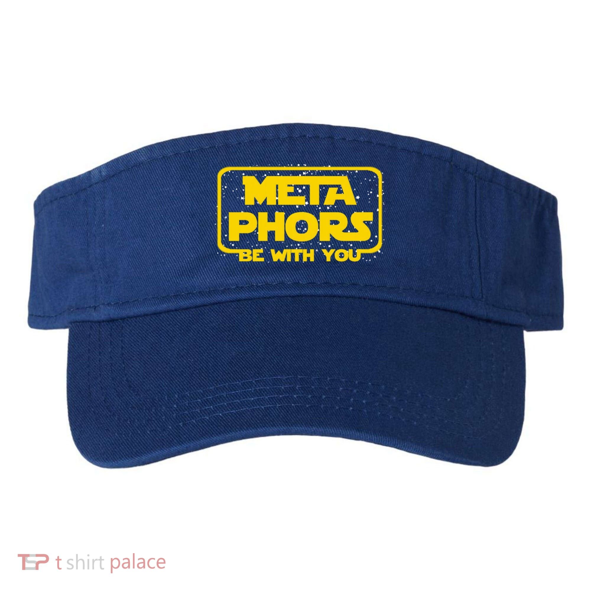 Metaphors Be With You Funny English Teacher Space Gift Visor