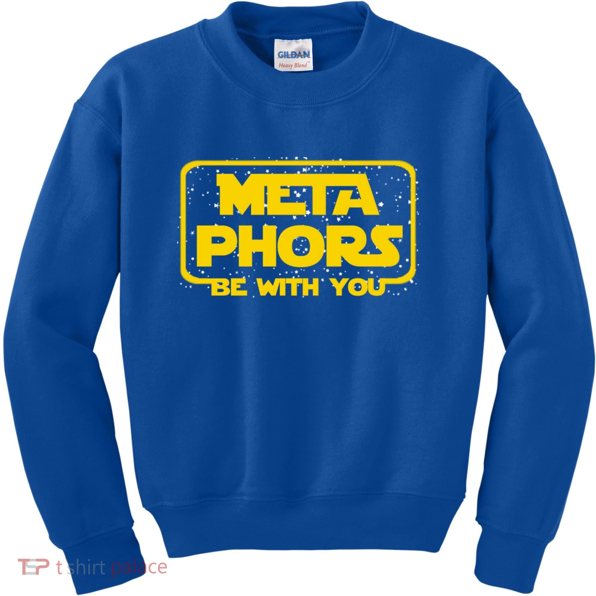 Metaphors Be With You Funny English Teacher Space Gift Kids Sweatshirt