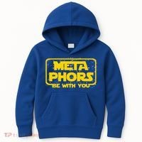 Metaphors Be With You Funny English Teacher Space Gift Kids Hoodie thumb 0