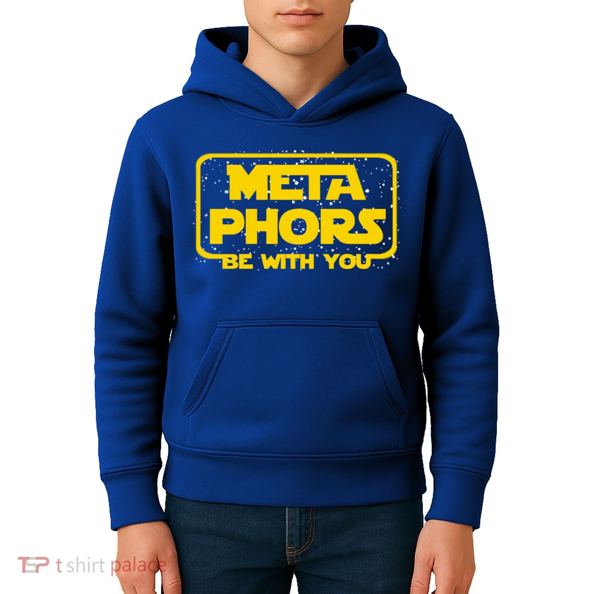 Metaphors Be With You Funny English Teacher Space Gift Kids Hoodie
