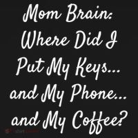 Mom Brain: Where Did I Put My Keys And My Phone And My Gift Women's Hoodie thumb 2