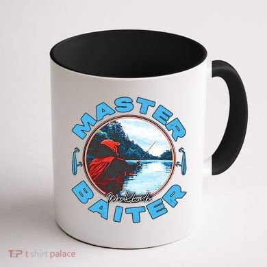Master Baiter Worldwide Fishing Coffee Mug back