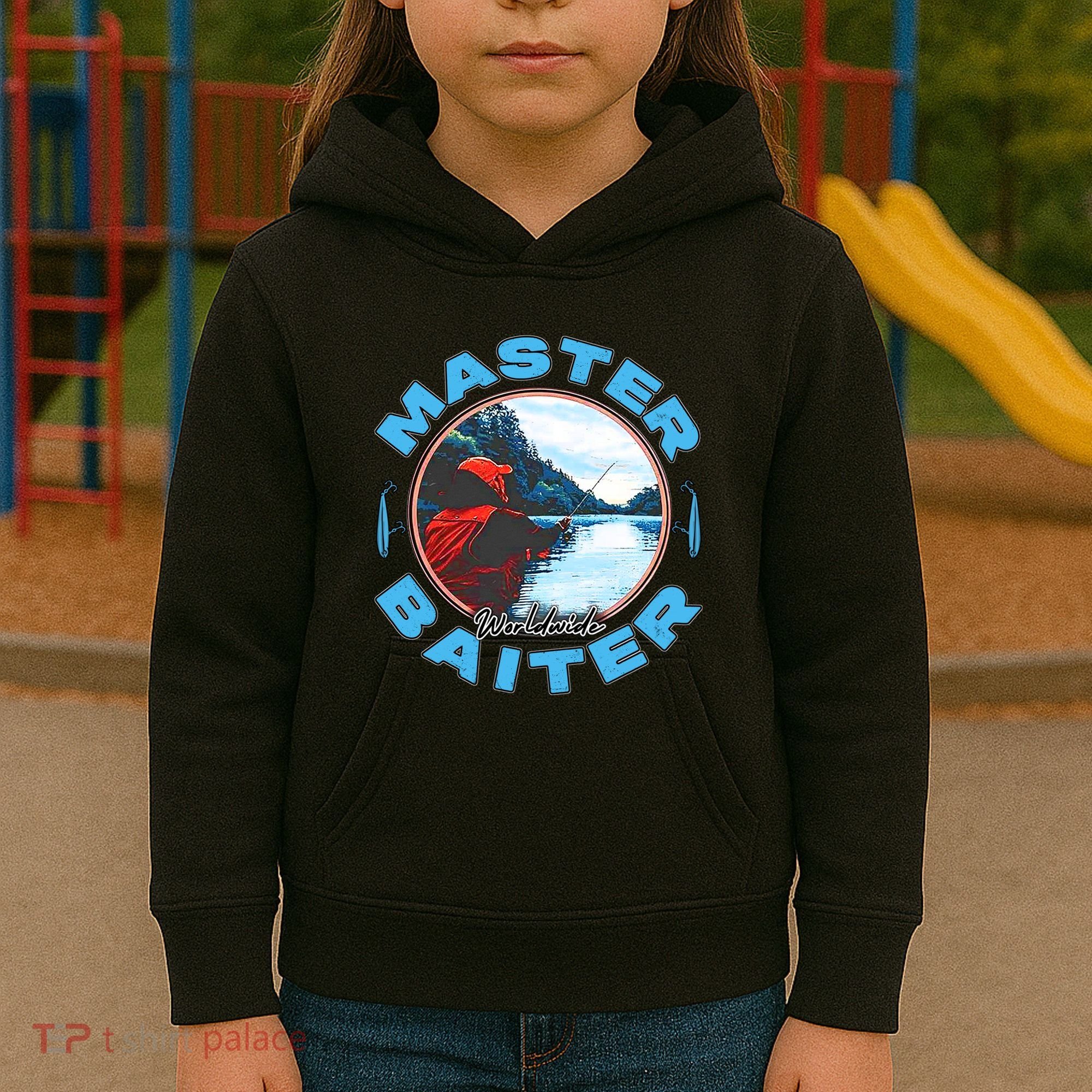 Master Baiter Worldwide Fishing Kids Hoodie